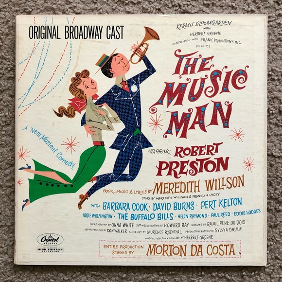 The Music Man Original Broadway Cast Vinyl Record Capitol Records - Picture 1 of 7